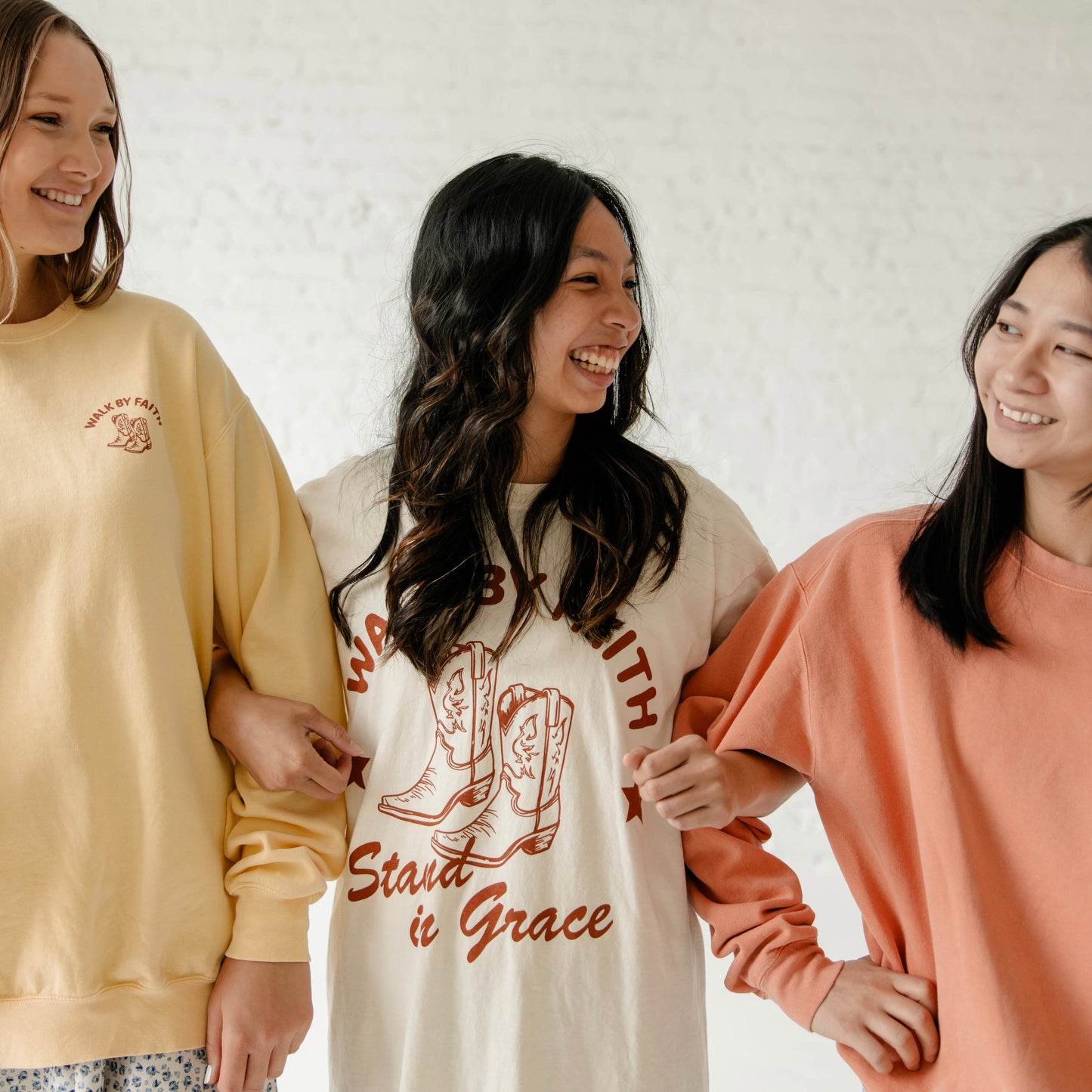 Walk by Faith, Stand in Grace Crewneck