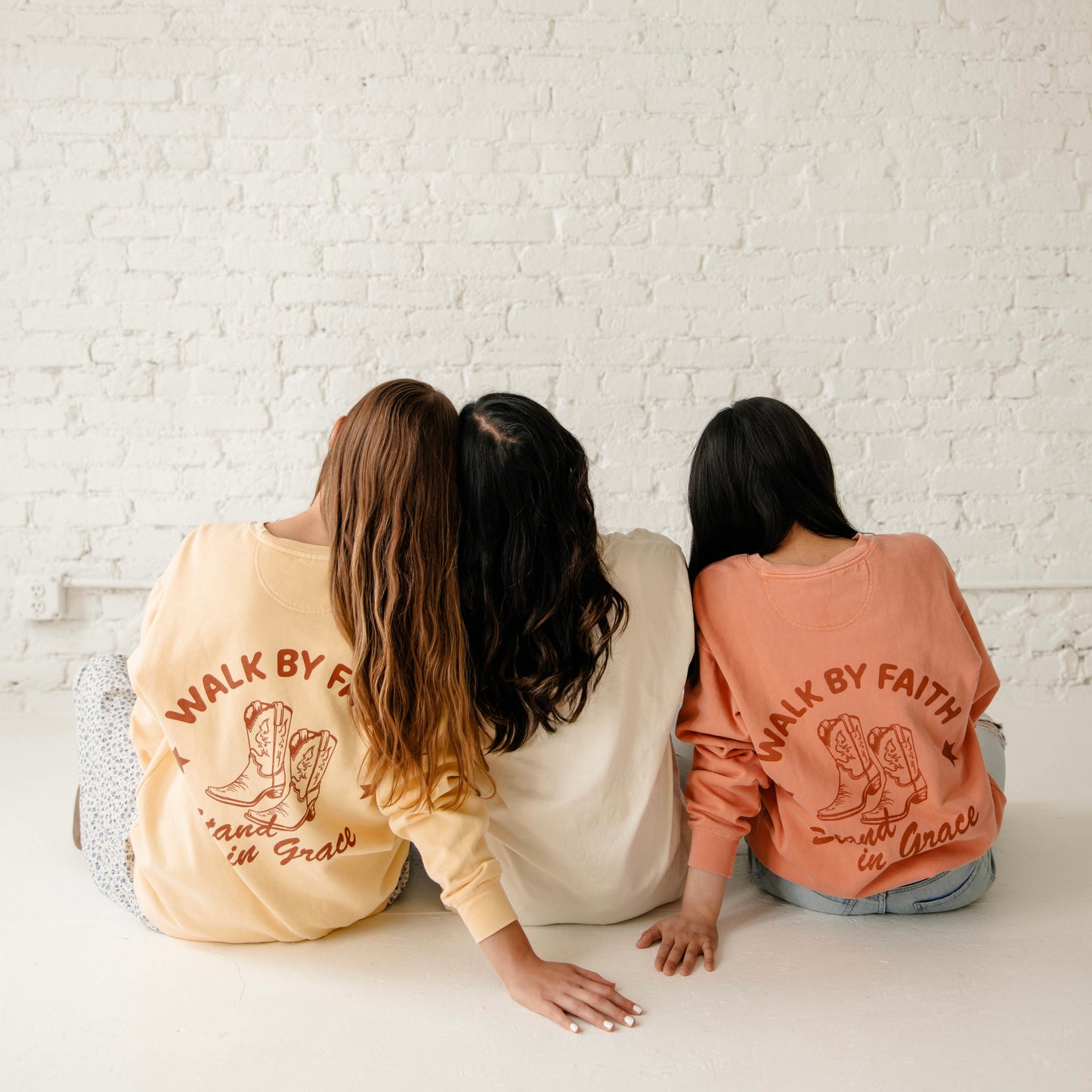 Walk by Faith, Stand in Grace Crewneck