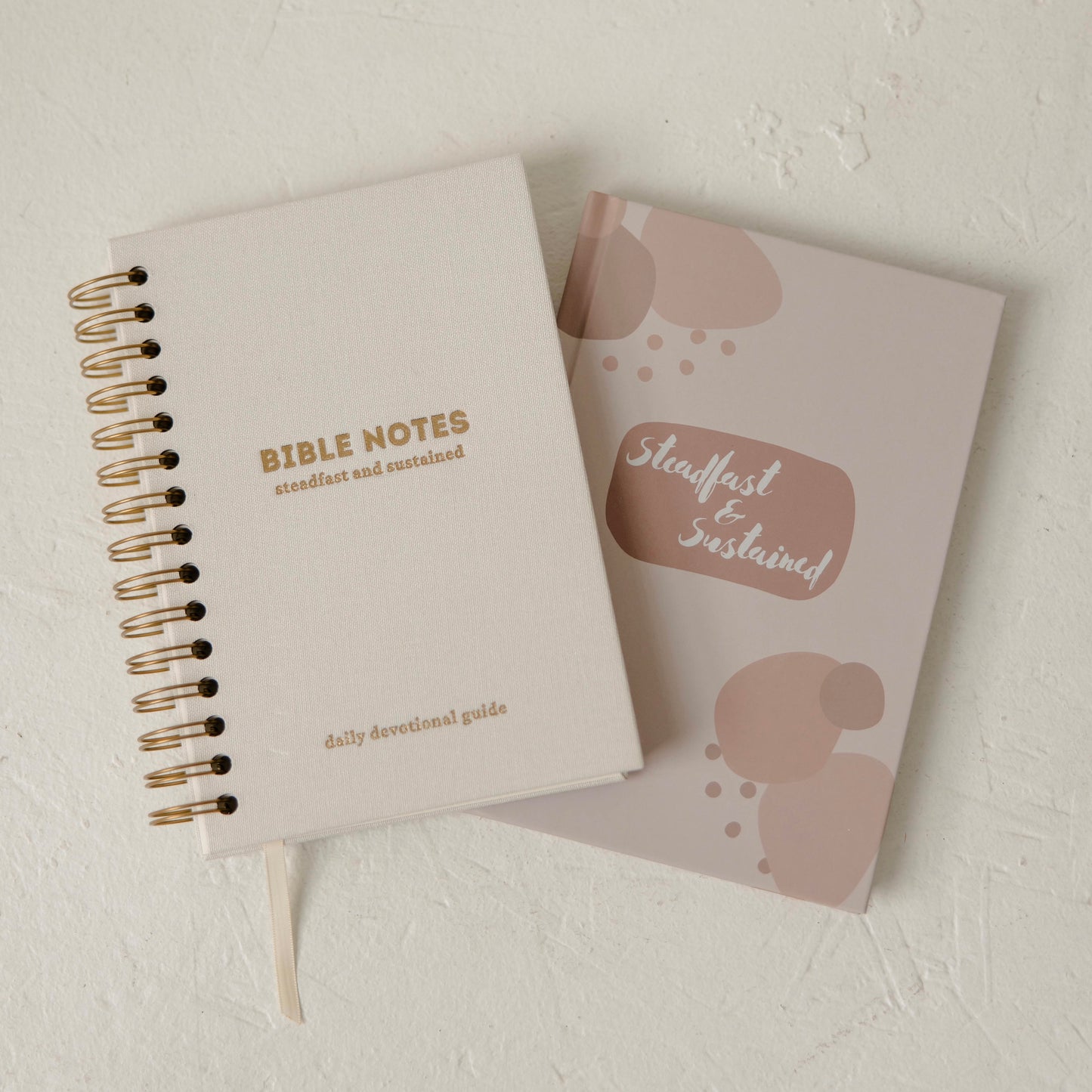 Bible Notes & Reflection Journal - White Linen Spiral - SLIGHTLY IMPERFECT