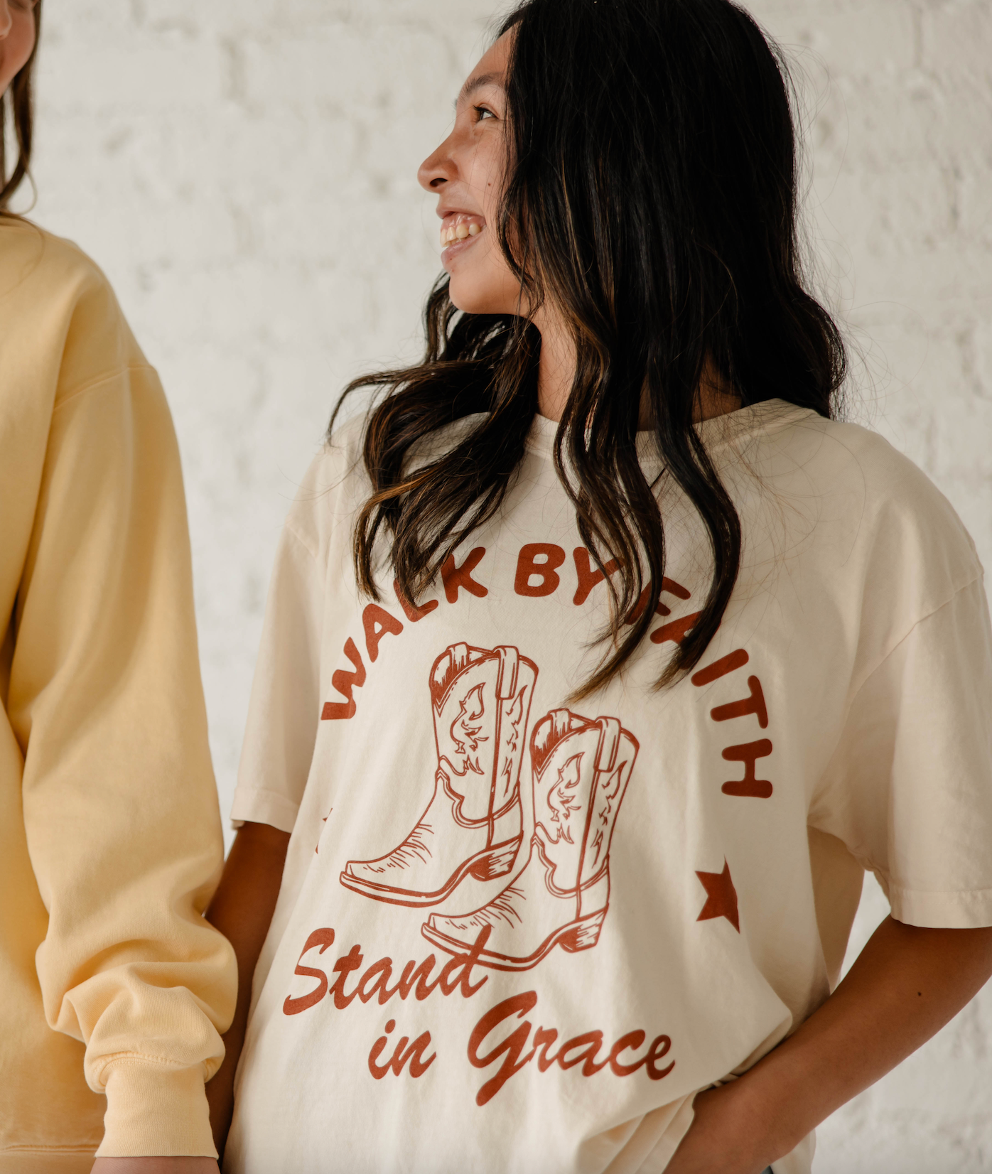 Walk by Faith, Stand in Grace Tee
