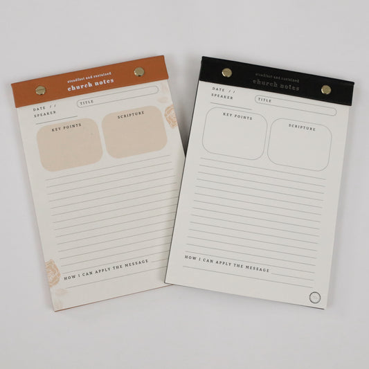 Church Notes Notepad