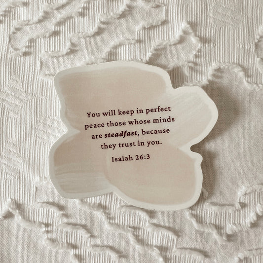 Perfect Peace, Isaiah Sticker