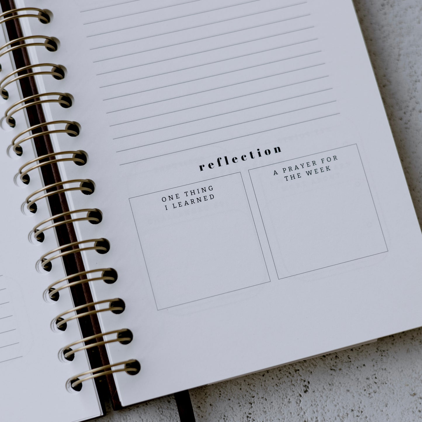 Church Notes Journal - EXTRA MARGIN SPACE Edition - Brown Faux Leather