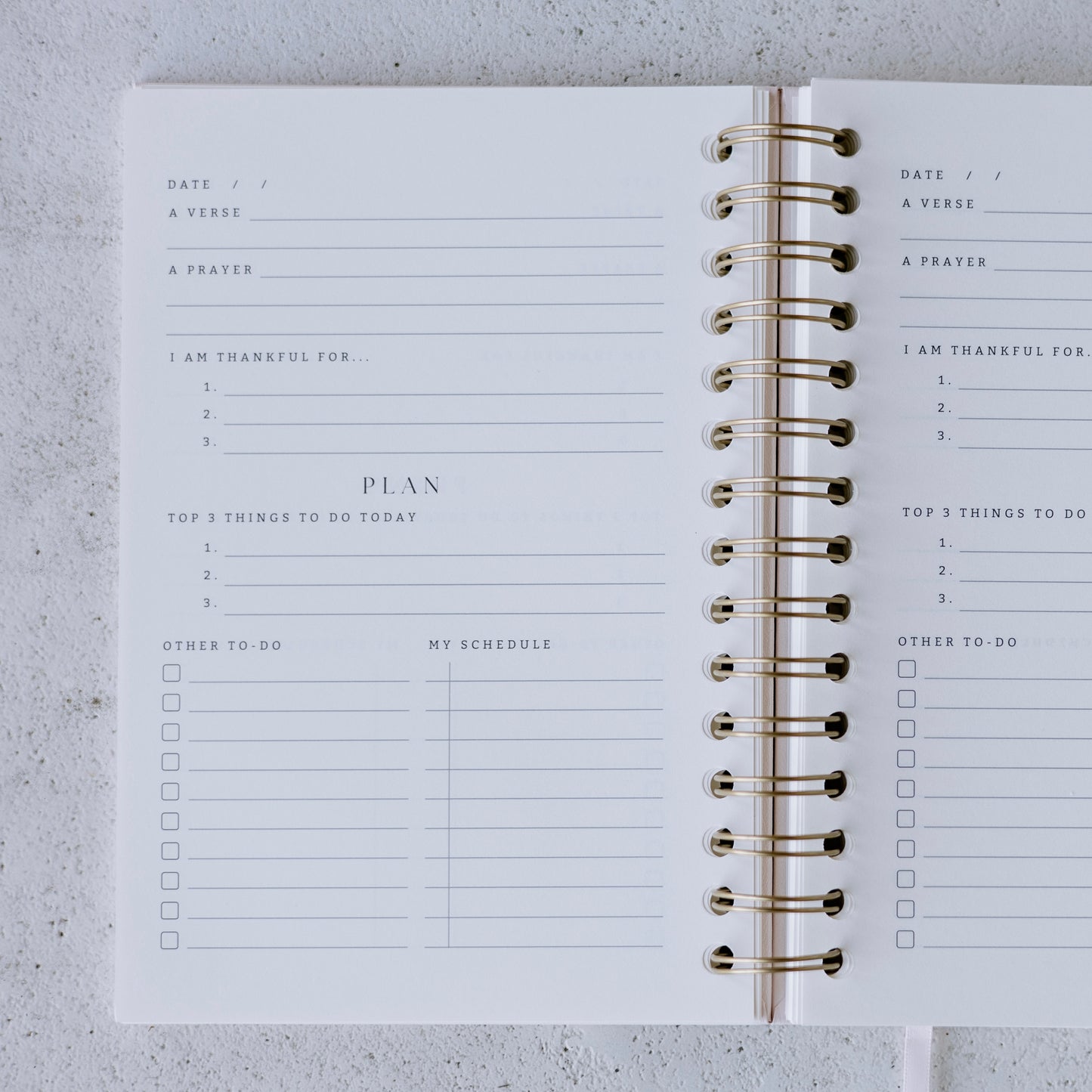 Journal Trio: Bible Notes, Church Notes, & Planner - Pink or White