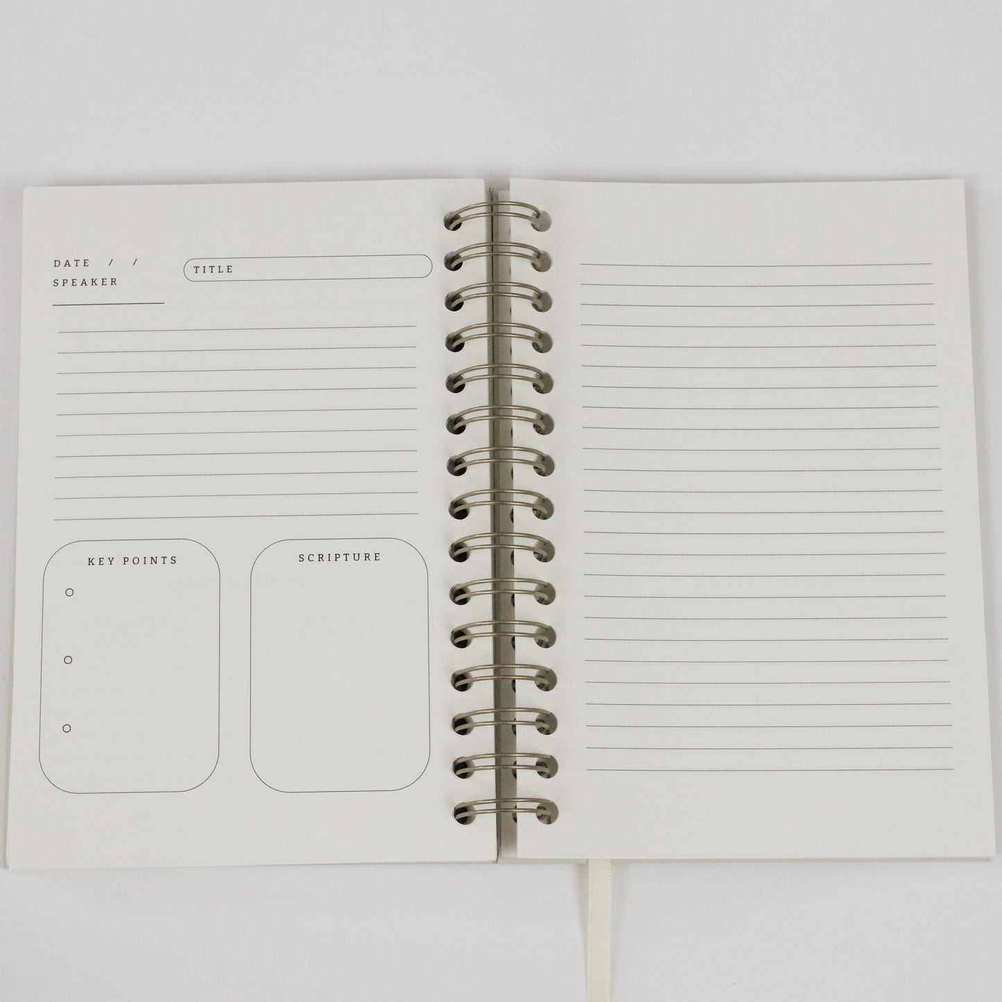 Church Notes Journal - Extended Edition - Spiral, Light Green Leatherette