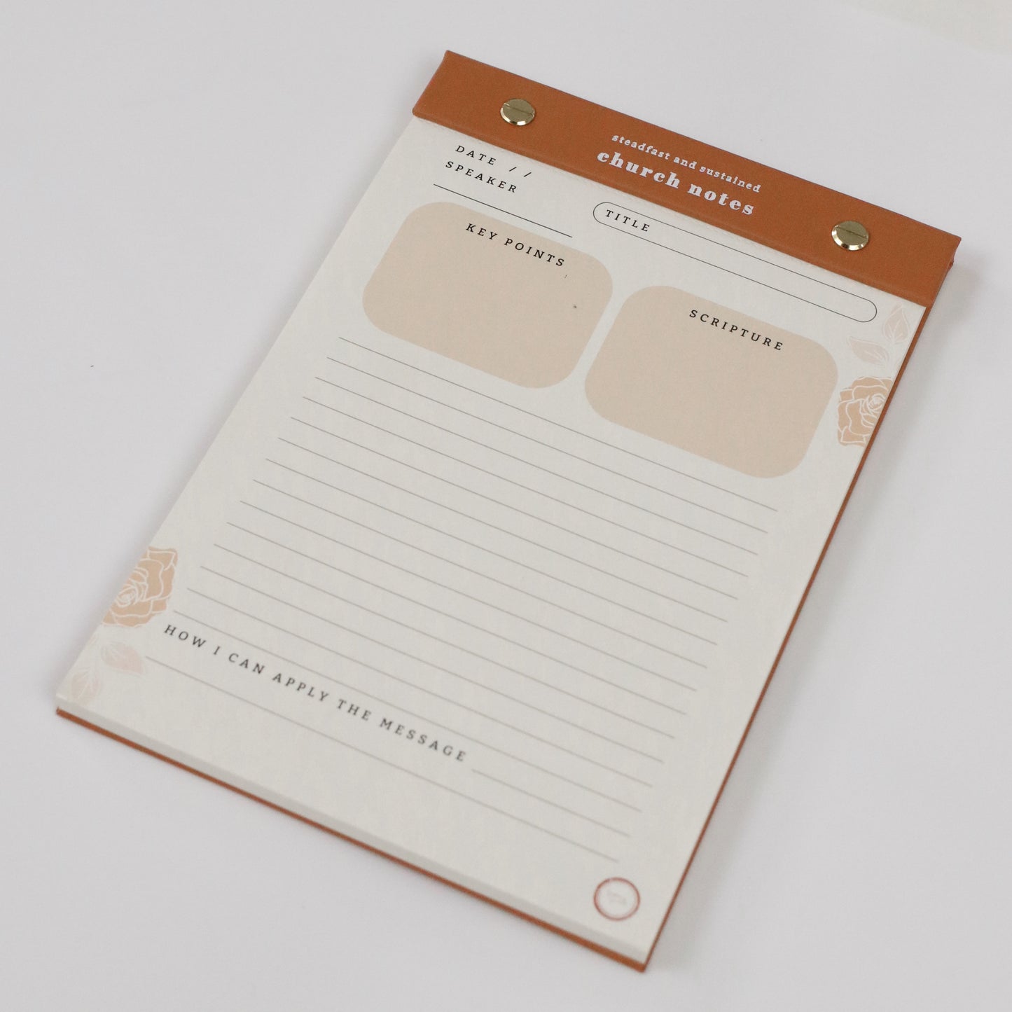 Church Notes Notepad