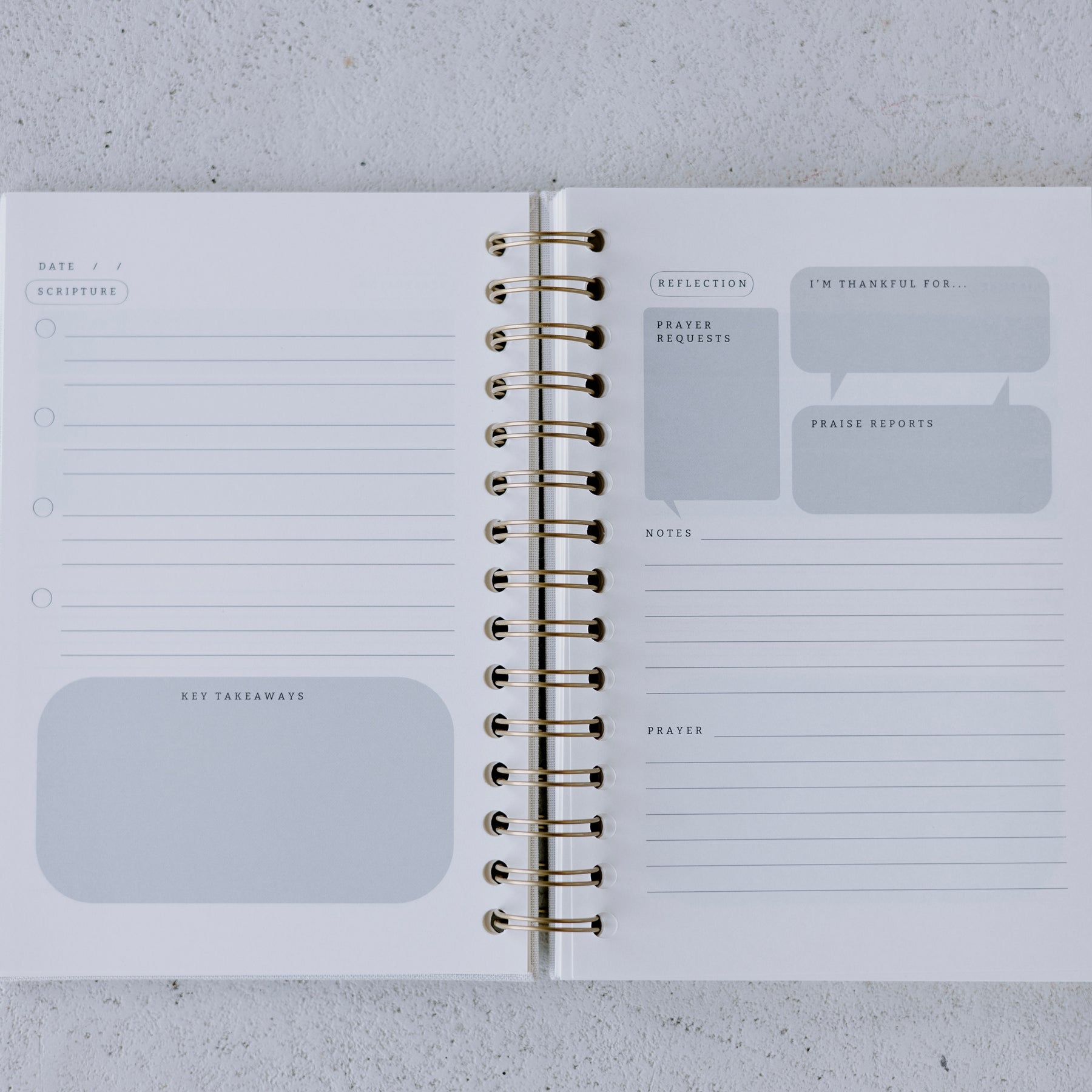 Three-journal faith set by Steadfast & Sustained, in pink or white