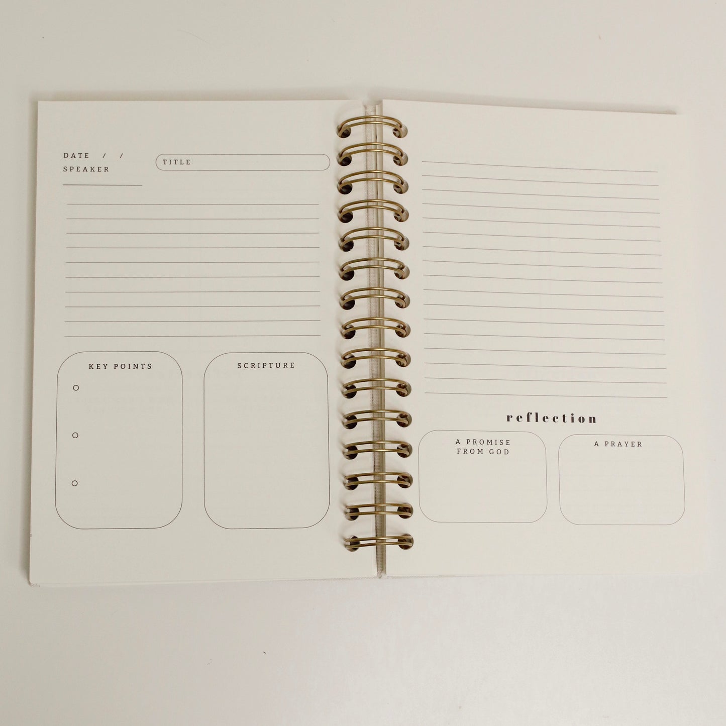 Church Notes Journal Spiral | Stay Focused & Grow in Faith Weekly