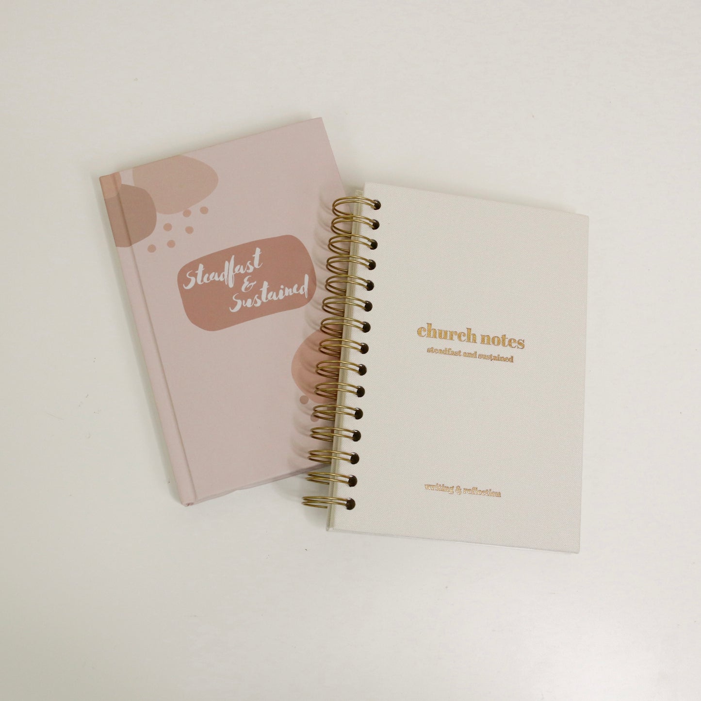 Journal Duo: Bible Notes and Church Notes - Choose Your Church Journal Color!