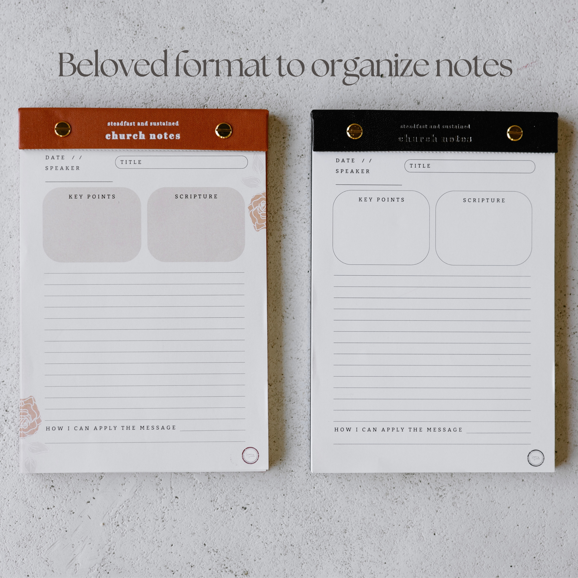 Church Notes Notepad infographic 2